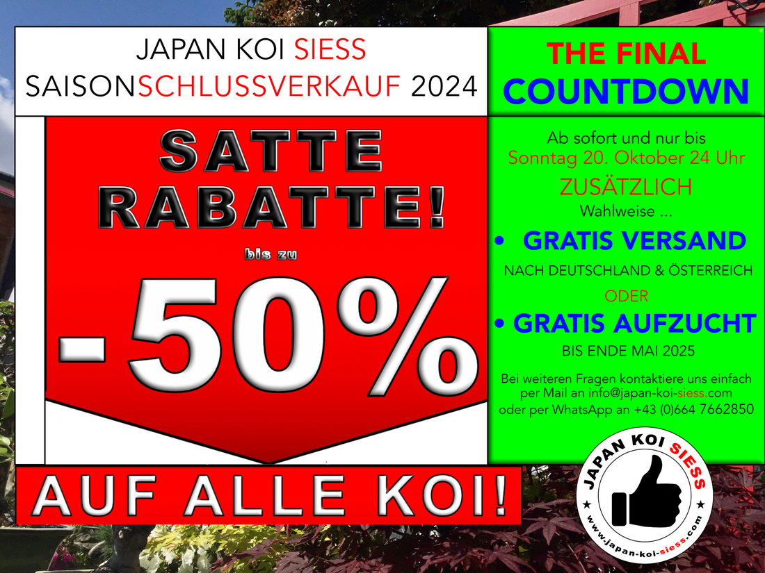 SSV 2024! -50% RABATT UND ZUSÄTZLICH GRATIS VERSAND ODER GRATIS AUFZUCHT!